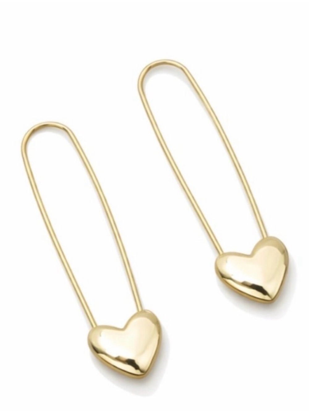 Minimalist Heart Pin Earrings